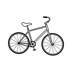 Flat Bike Vector Illustration Design