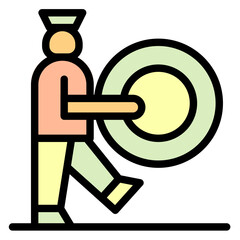 Parade Icon in Filled Line Style