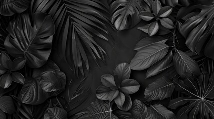 Monochrome botanical environment
