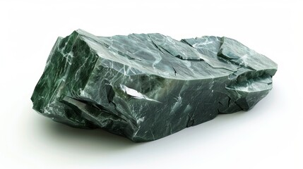 Fototapeta premium Chromium oxide, 3D illustration, realistic, isolated on white background