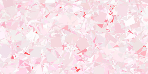 Light Red vector texture with random triangles.