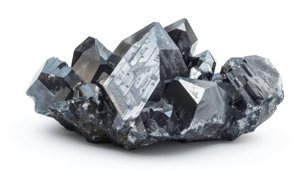 Boron carbide, 3D illustration, realistic, isolated on white background