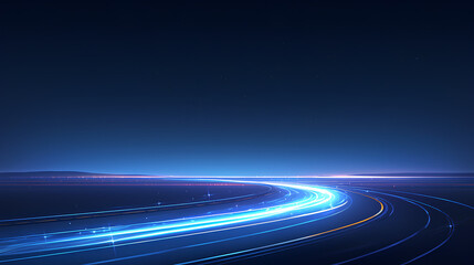 Background of light lines with a sense of speed background