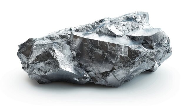 Zinc sulfide, 3D illustration, realistic, isolated on white background