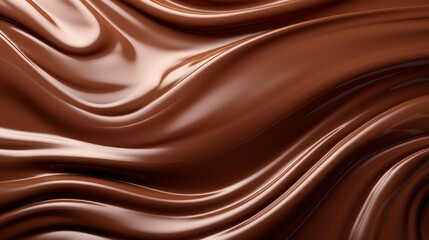 Naklejka premium Melted chocolate background close up
