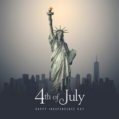 USA Independence Day, 4th of July with Patriotic American Flag Background - Happy Independence Day USA,