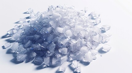 Sodium chloride, 3D illustration, realistic, isolated on white background