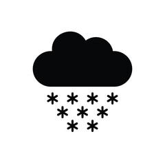 Snowfall vector icon