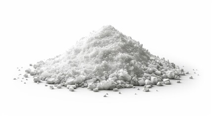 Sodium carbonate, 3D illustration, realistic, isolated on white background