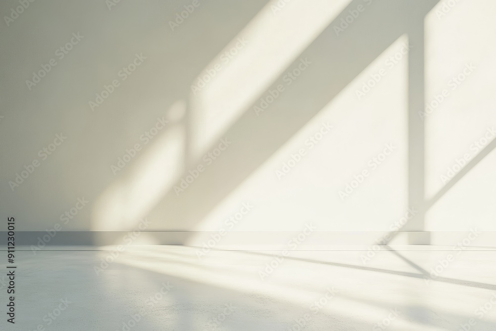 Poster white background with a light and shadow, design abstract wallpaper light and shadow pattern.