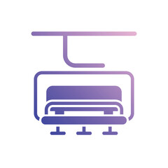 Ski Lift vector icon
