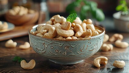 Fototapeta premium Cashew Nuts in a Bowl