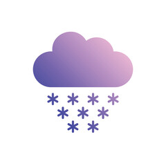 Snowfall vector icon