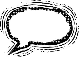 Vintage bubble speech comic style