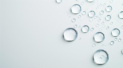 Foggy glass with rain effects on solid white background, single object