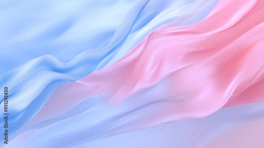 Poster abstract pastel color background with gradient of soft pink and blue, abstract blurred gradient past