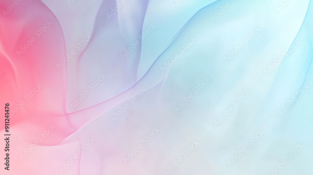Poster abstract pastel color background with gradient of soft pink and blue, abstract blurred gradient past