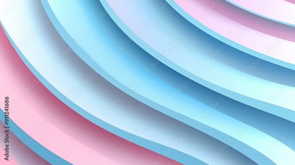 Poster abstract pastel color background with gradient of soft pink and blue, abstract blurred gradient past