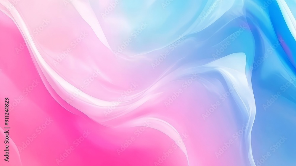 Poster abstract pastel color background with gradient of soft pink and blue, abstract blurred gradient past