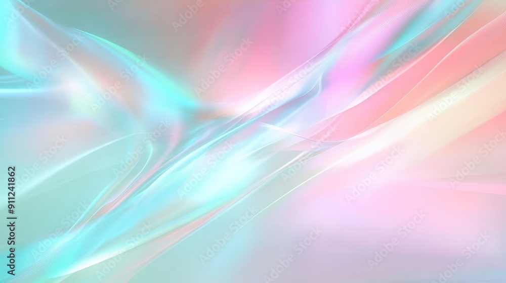 Aufkleber abstract pastel color background with gradient of soft pink and blue, abstract blurred gradient past