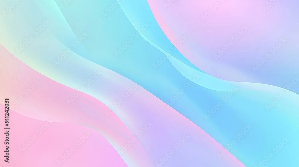 Poster abstract pastel color background with gradient of soft pink and blue, abstract blurred gradient past