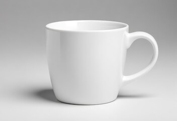 Fototapeta premium Clean White Coffee Mug On White Background, ai