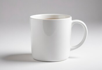 Obraz premium Clean White Coffee Mug On White Background, ai