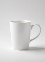 Obraz premium Clean White Coffee Mug On White Background, ai