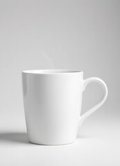 Obraz premium Clean White Coffee Mug On White Background, ai