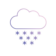 Snowfall vector icon