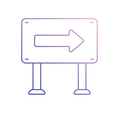  Sign Board vector icon