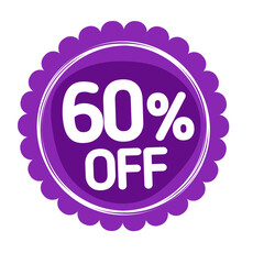 60 percent off label