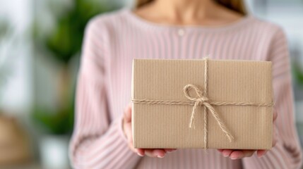 A new hire, receiving a welcome package and orientation materials from HR on their first day