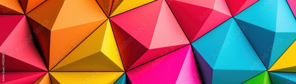 Poster dynamic patterns filled with multifaceted