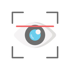 Eye Scanner vector icon
