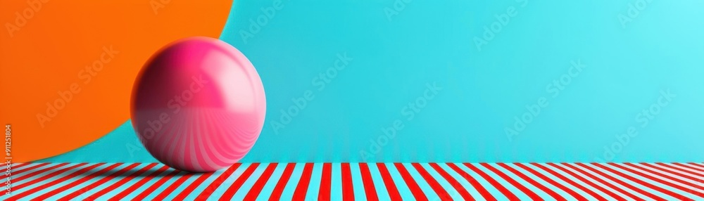 Poster transformative shapes with dynamic dimensions in evolving colors