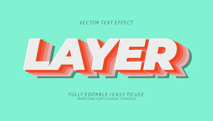 3d editable layer text effect graphic style template