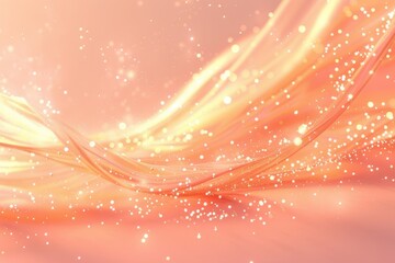 波をイメージした柔らかい曲線のグラフィック（壁紙・光沢・きらめき・音楽・ファンタジー・ラグジュアリー）