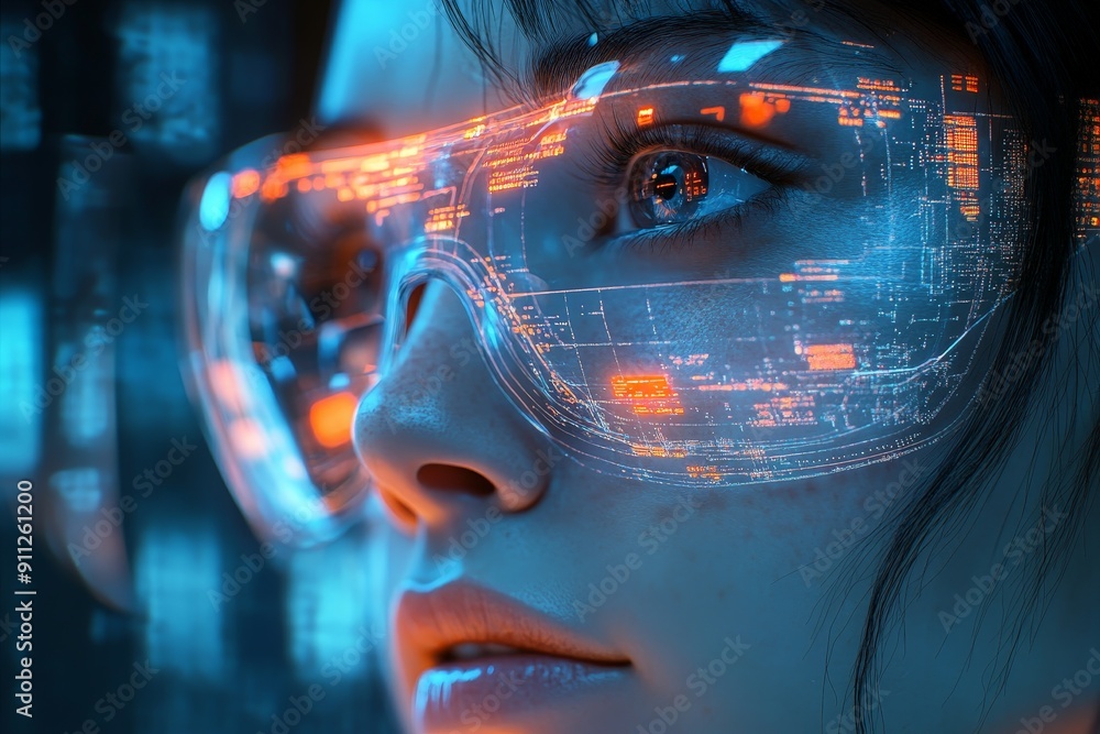 Poster futuristic ai-powered business management tools with predictive analytics and decision-making capabi