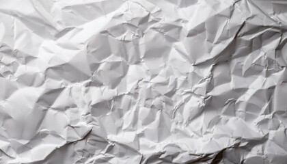 Obraz premium The texture of white paper is crumpled. Background for various purposes. 