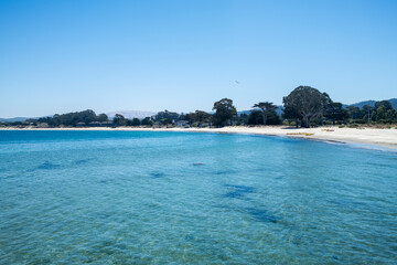 Beautiful beach, clear and calm sea    