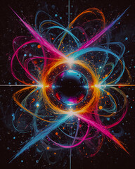 Obraz premium Abstract background with space for your text, computer generated illustration, render art