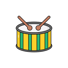 Drum vector icon