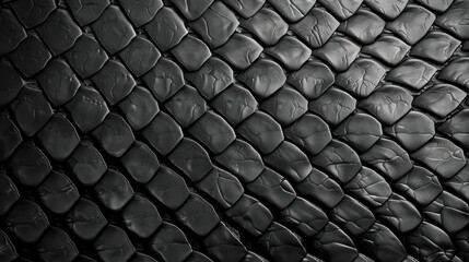 Fototapeta premium Explore our black snake skin texture for stylish backgrounds.