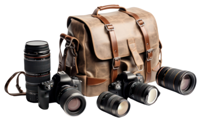 PNG Photo accessories camera bag handbag.