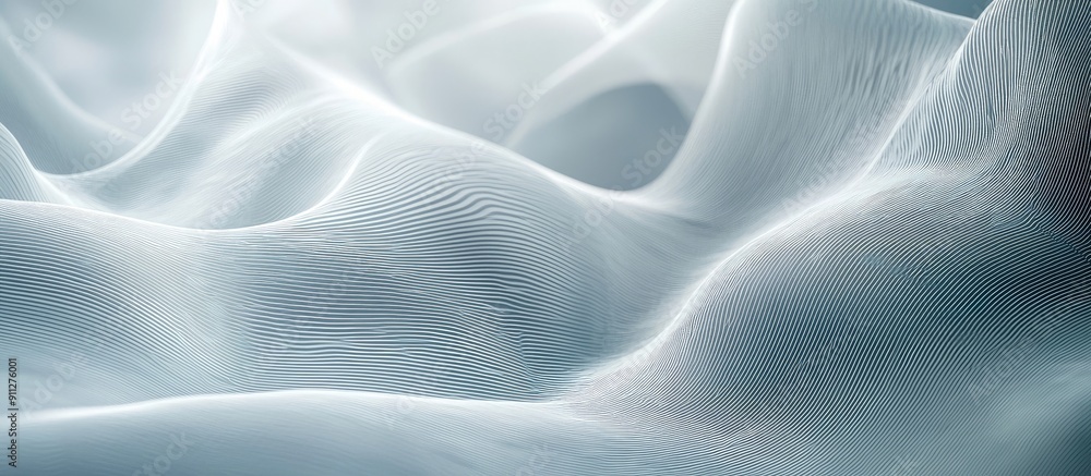 Poster abstract textured background featuring white and gray wave patterns symbolizing cutting edge technol