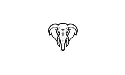drawing elephant black logo style design inspiration drawing elephant logo style design inspiration