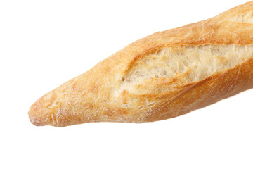 Loaf of bread isolated white background