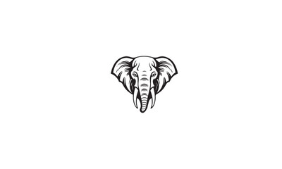 drawing elephant black logo style design inspiration drawing elephant logo style design inspiration