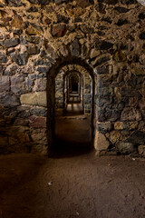 The nature and the fortress on the island of Suomenlinna, Helsinki, Finland